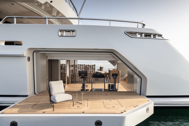 One of several luxurious amenities onboard a superyacht