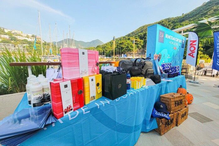 Prize giveaway at the Beneteau Cup Hong Kong